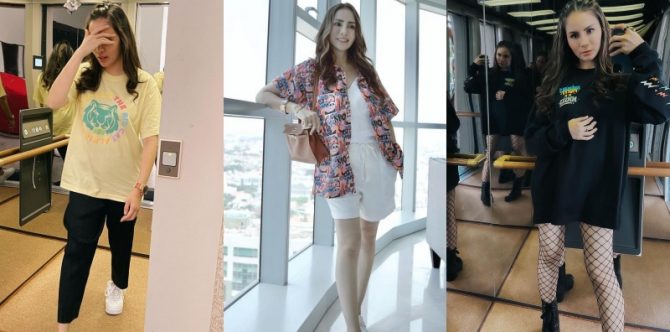 Tiru OOTD Keren Momo Geisha Liburan ke Singapura Bersama Keluarga