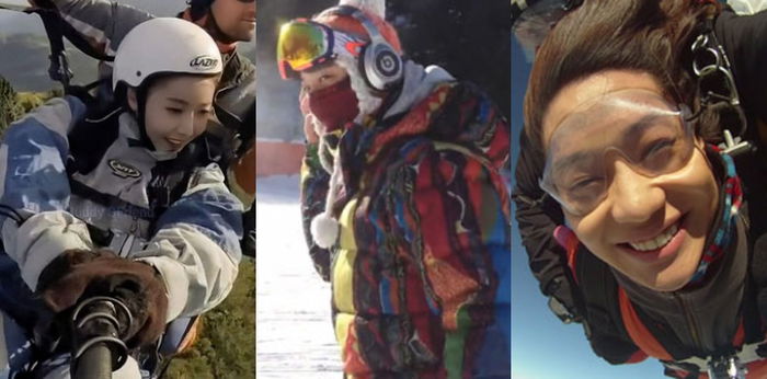 10 Artis Korea Hobi Olahraga Ekstrem, Ada yang Lompat dari Helikopter!
