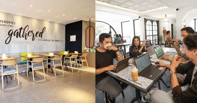 Kafe dengan fasilitas lengkap untuk bekerja