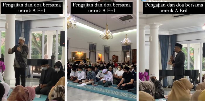 5 Momen Haru Pengajian Eril, Dihadiri Masyarakat dan Anak Yatim
