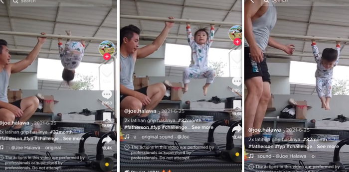 Wow, Sejak Bayi Sudah Dilatih untuk Latihan Fisik!