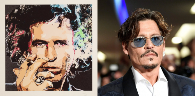 Johnny Depp Jual Lukisan Seharga Rp 54 Miliar, Beginilah Potretnya!