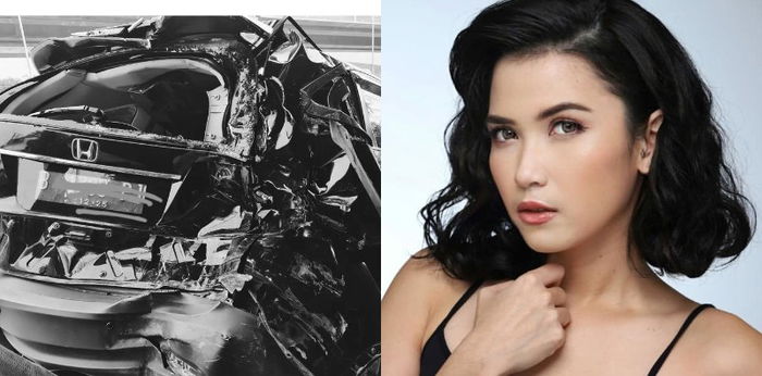 Dinda Kanya Dewi Alami Kecelakaan, Mobilnya Ringsek Parah dan Pelaku Kabur!