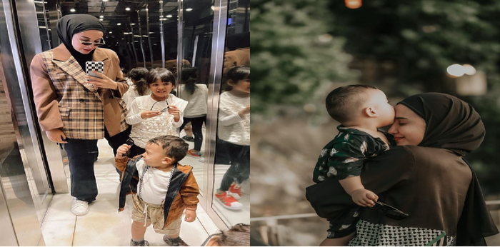 Bisa Jadi Inspirasi, Ini 7 OOTD Zaskia Sungkar yang Selalu Kompak dengan Sang Putra