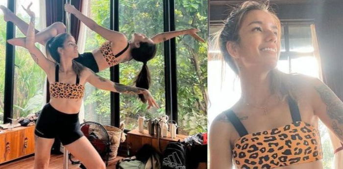 11 Foto Aksi Sheila Marcia Pole Dance, Bisa Lakukan Gerakan Akrobatik