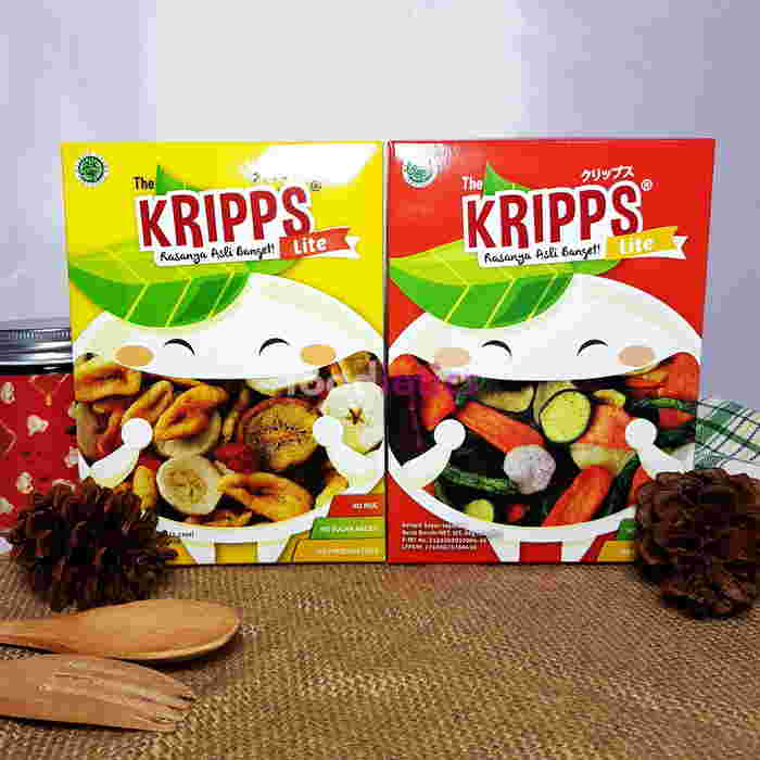 Snack Anak The Kripps Lite keripik buah dan sayur dikemas dengan teknologi vacuum frying