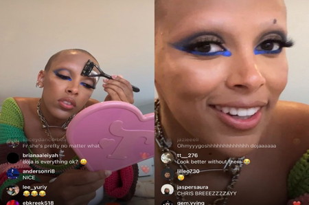 Tampil Botak, Doja Cat Ungkap Alasan Mencukur Habis Rambut dan Alisnya