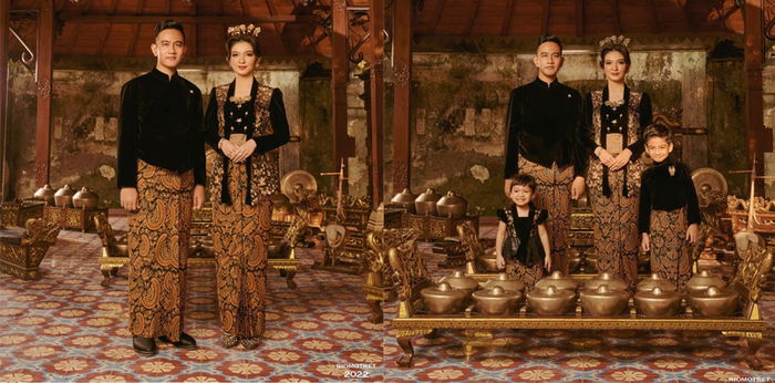 9 Foto Keluarga Gibran Rakabuming Raka, Tetap Menawan Meski Pakai Baju Tradisional