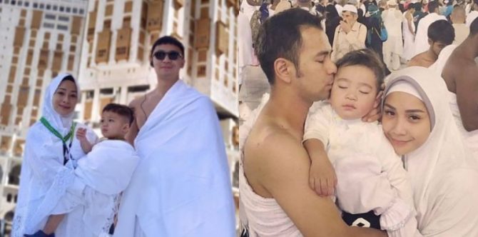 12 Potret Kompak Artis Ajak Anak Umrah, Ada Jennifer Coppen Ajak Kamari!