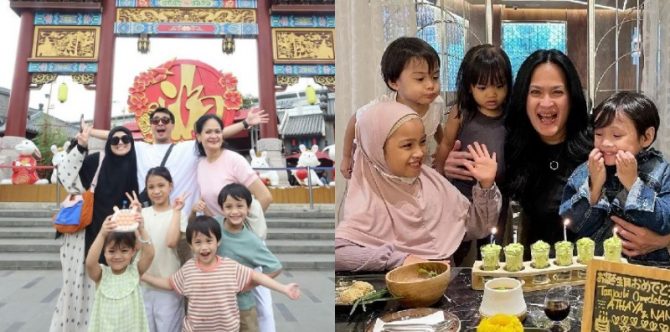 11 Momen Manis Donna Harun Momong Cucu, Netizen: "Awet Muda Banget!"