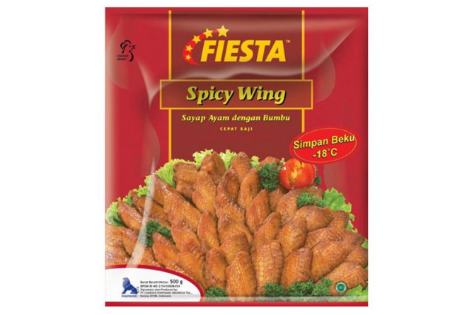 Sayap ayam dengan rasa yang pedas