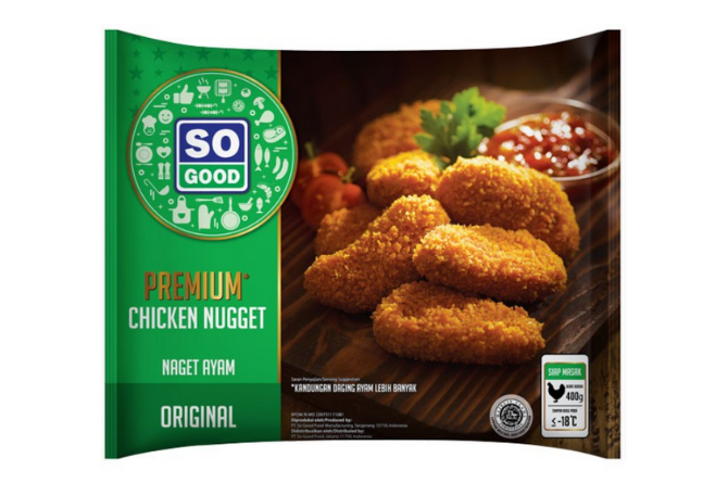 Dibuat dengan daging ayam premium