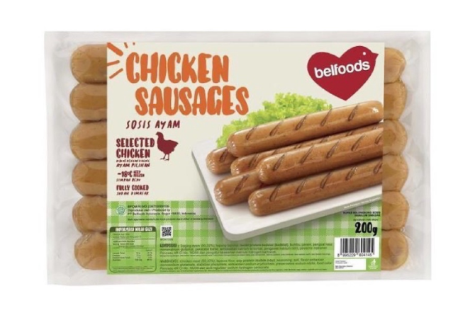 Macam-macam frozen food salah satunya adalah sosis yang terbuat dari ayam