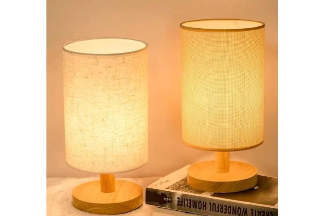 Lampu Kamar Tidur LED Kayu Vintage