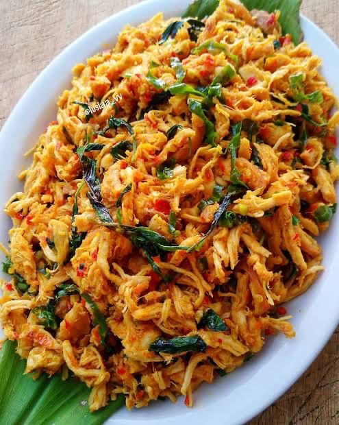 Resep Ayam Suwir Pedas Kemangi