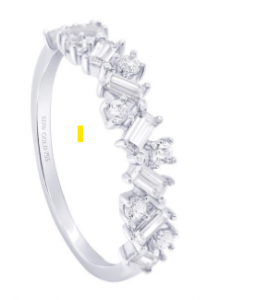 Sandra Dewi Gold Ring 'Baguette Cut Series 2.0' Bunga Tanjung Gold