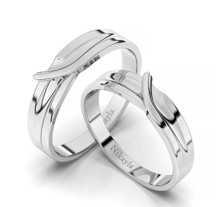 Nikayla Jewelry - Couple Rings Nikayla Palladium