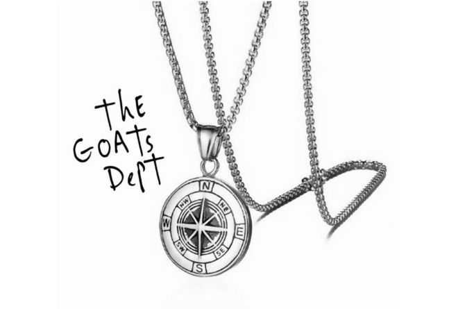 kalung titanium pria silver