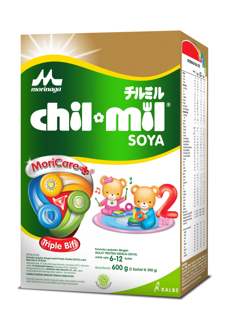 susu soya untuk bayi usia 6-12 bulan Morinaga Chil Mil Soya