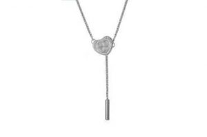 kalung emas putih simple elegan Mint & Soda Loving Hearts Necklace