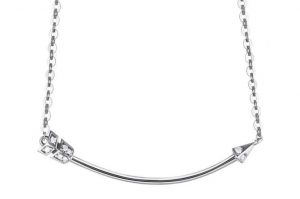 Adelle Jewellery Aim To Be Arrow Necklace White Gold