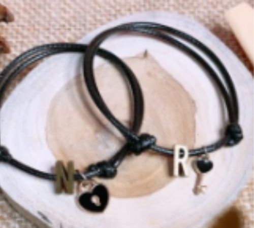 Gelang Couple Gembok Kunci Inisial