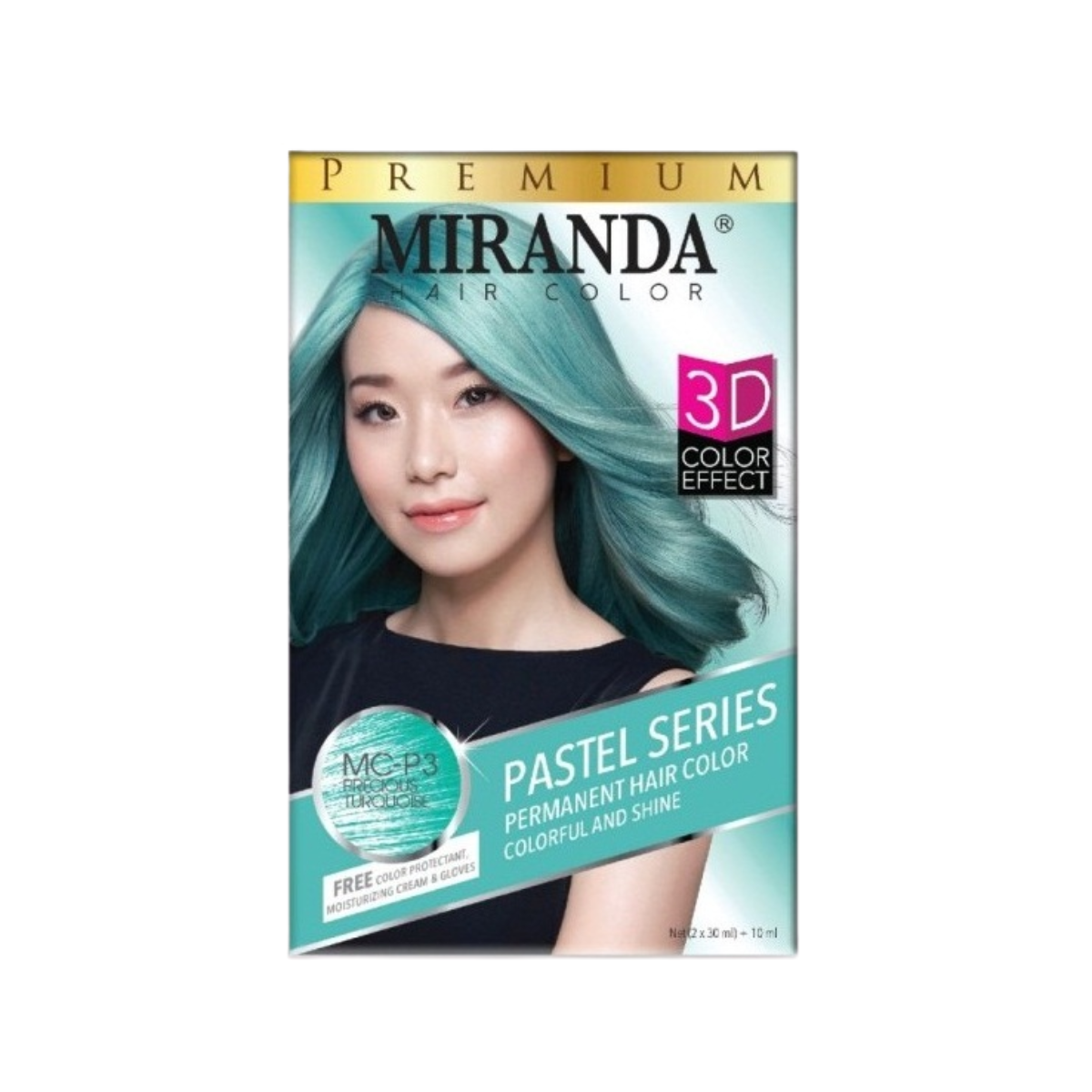 Miranda MCP3 Precious Turquoise - Cat Rambut Permanen