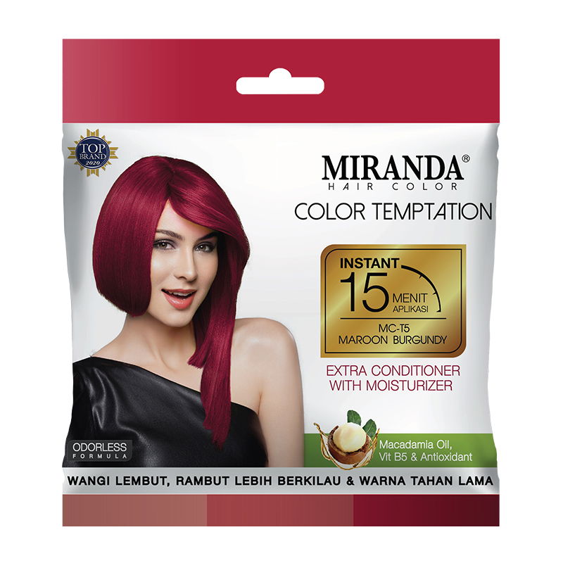 Miranda MCT5 Maroon Burgundy- Cat Rambut Permanen