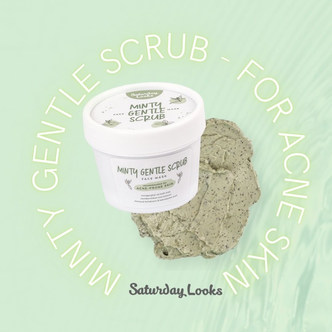 Saturday Looks Minty Gentle Scrub - Beauty