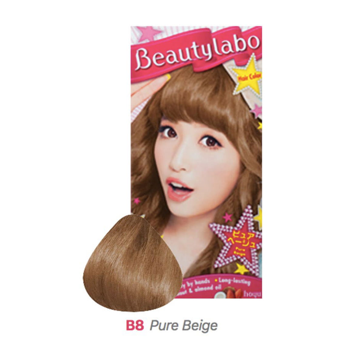 Beautylabo Hair Color Pure Beige B8 - cat rambut
