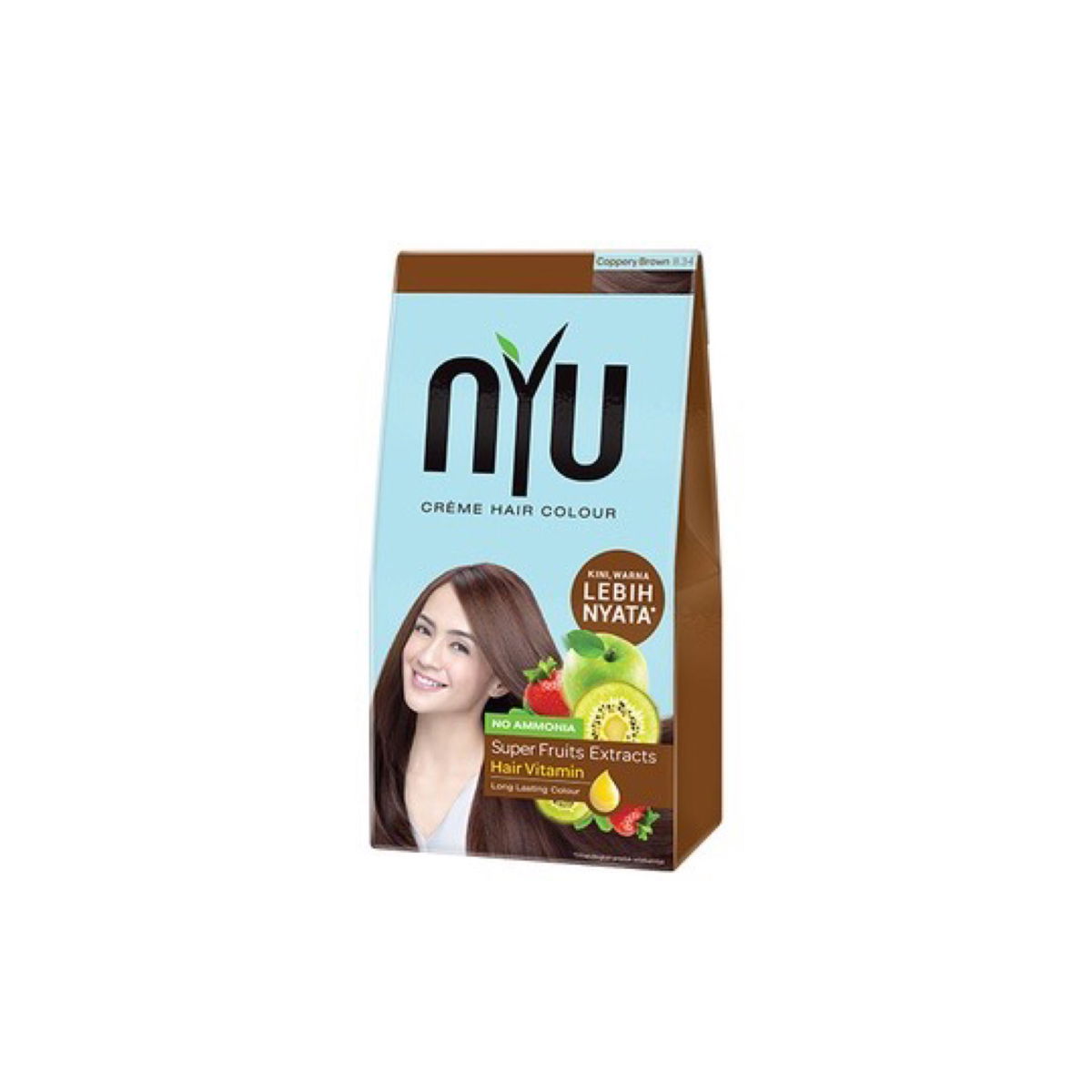 NYU Creme Hair Color Caramel - cat rambut
