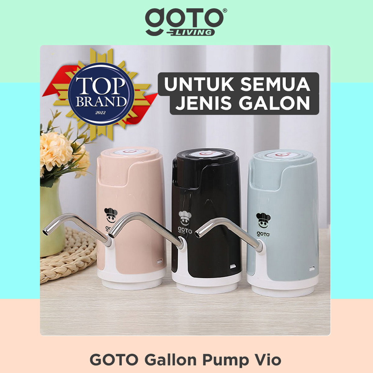 Goto Vio Pompa Galon - pompa galon elektrik terbaik