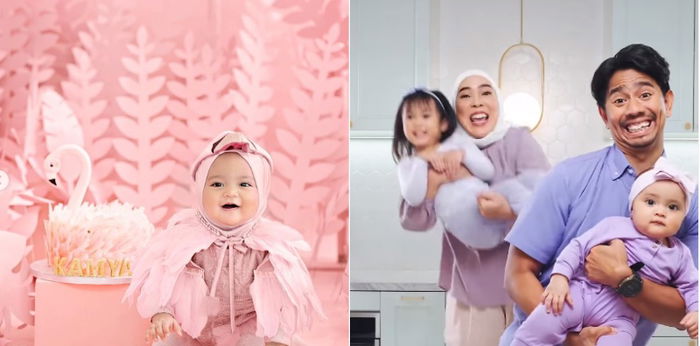 Dekorasi Serba Pink, Intip Momen Ulang Tahun Kamya Anak Fitri Tropica