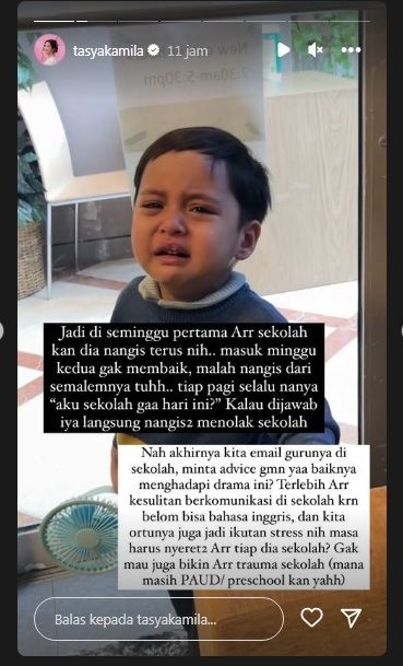 Cerita Anak Tasya Kamila Berhenti Sekolah