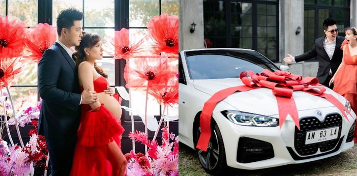 7 Momen Maternity Shoot Angela Tee, Dapat Kado Spesial dari Suami