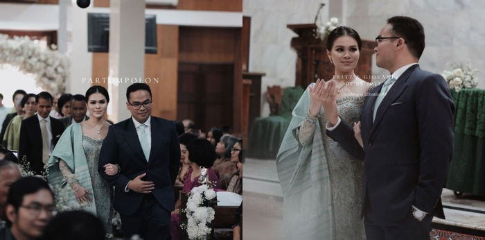 6 Foto Fritz Hutapea dan Chen Giovani Ritual Adat Martumpol, Menawan!