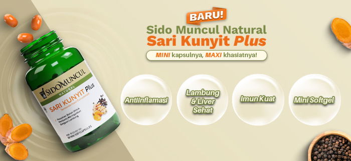 Lambung dan Liver Sehat, Daya Tahan Tubuh Kuat dengan Sido Muncul Natural Sari Kunyit Plus