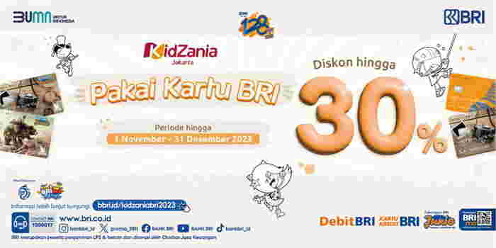 Bermain dengan Promo dari BRI di Kidzania!