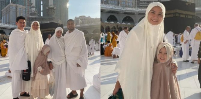 7 Potret Acha Septriasa Umrah Bareng Anak, Gemas dan Bikin Bangga!