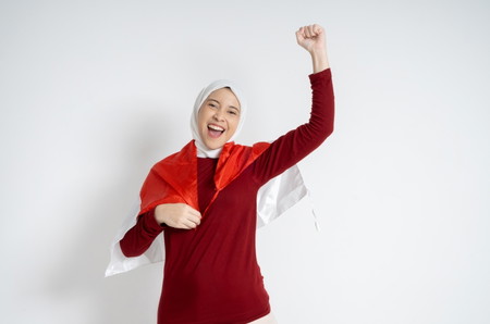 OOTD baju merah putih Hari Kemerdekaan