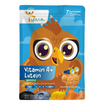 Youvit Kids Vitamin A+ Lutein vitamin mata untuk anak di apotek