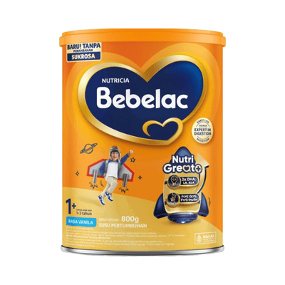 Bebelac 1+ NutriGreat + susu rendah gula