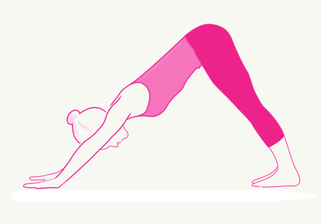 classic downward dog