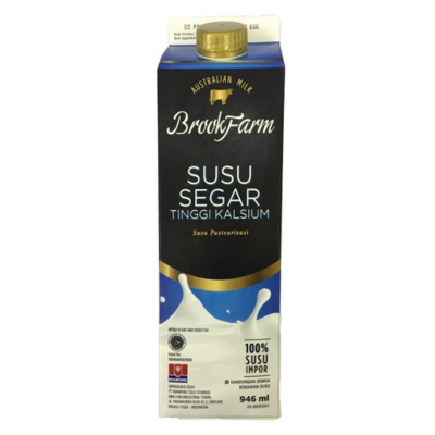 BrookFarm Fresh Milk High Calcium susu pasteurisasi untuk ibu hamil