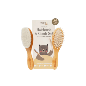 Tropee Bebe Premium Hairbrush & Comb Set