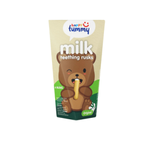 Happy Tummy Milk Teething Rusks biskuit bayi 6 bulan