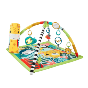 mainan bayi 0-6 bulan Fisher Price 3-In-1 Rainforest Sensory Gym