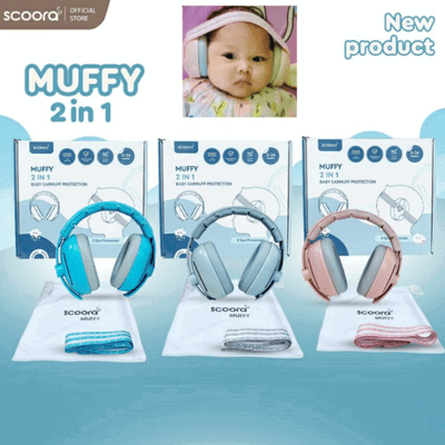 Scoora Muffy 2in1 Baby Earmuff Hearing Protection
