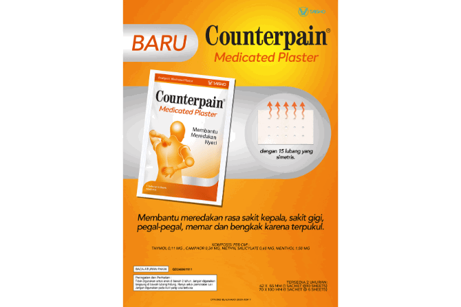 Peluncuran Variant Counterpain Medicated Plaster