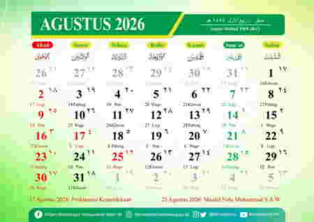 Kalender Jawa 2026